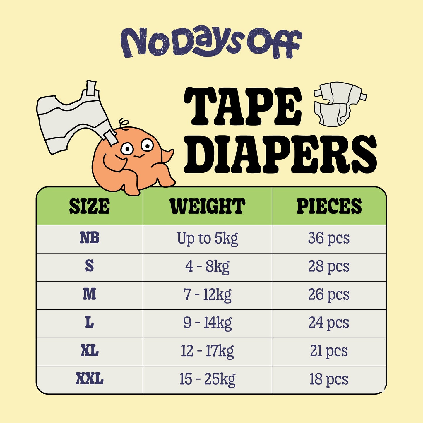 Jumbo Sample Pack Anti-Rash Diaper Pants for Day 🌽☀️