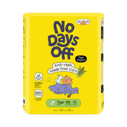 [Carton of 4] Anti-Rash Tape Diapers 🌽