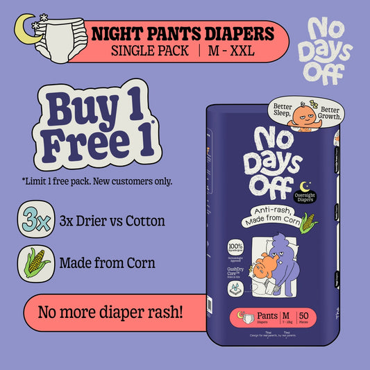 Anti-Rash Overnight 🌙 Pants Diapers 🌽
