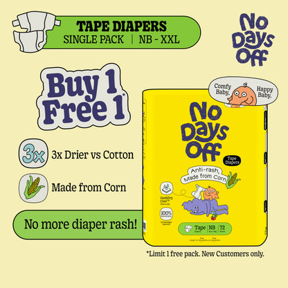 Anti-Rash Tape Diapers 🌽