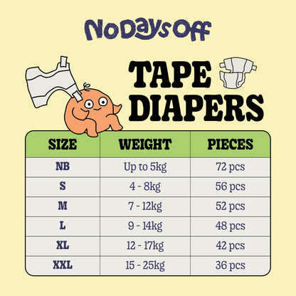 Anti-Rash Tape Diapers 🌽